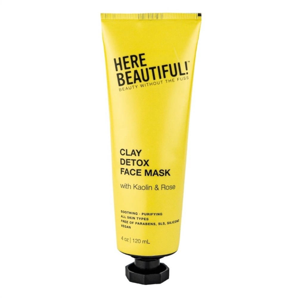 Here Beautiful | 2 Bundle Clay Detox Face Mask with Kaolin & Rose